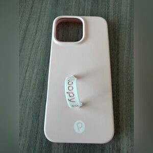 iPhone 16 Pro Max Blush Loopy Case with Breast Cancer Loopy
